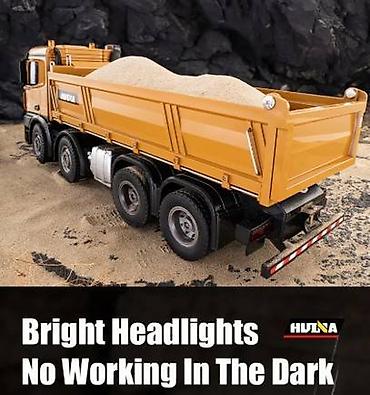 oyuncaq kamazlar: Rc Car Huina 1536 Dump Truck ozubosaldan masin.Li-ion doldurula bilen — 9