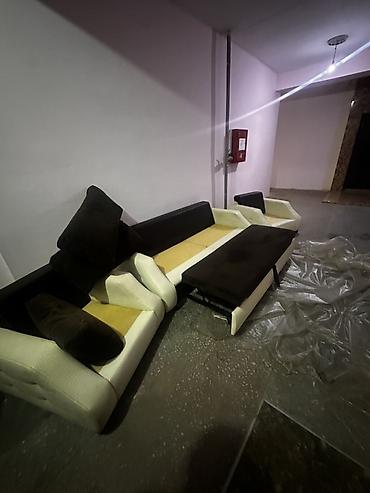 ucuz perde: İşlənmiş, Divan, 2 kreslo, Divan, Bazasız, Açılan — 8