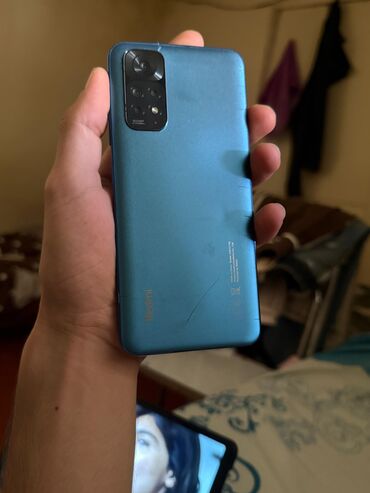 redmi 8a ekran: Redmi Note 11, 128 GB, rəng - Göy, Qırıq