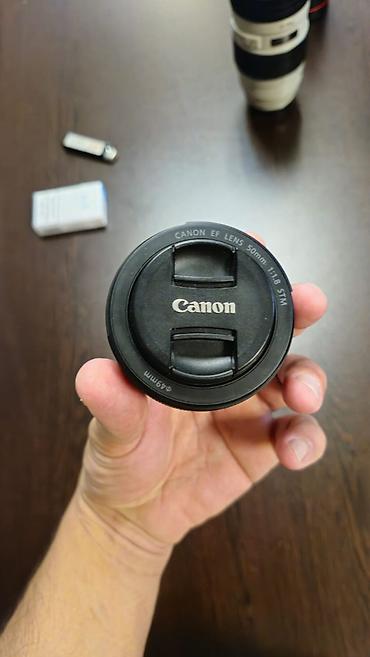 canon mf: Canon EF 50mm f/1.8 STM obyektiv - Fokus məsafəsi: 50mm (tam kadrda — 4