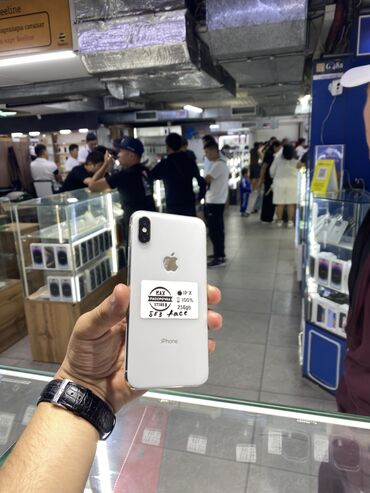 айфон 10 черный цена: IPhone X, Б/у, 256 ГБ, White Titanium, Защитное стекло, Чехол, Кабель, 100 %