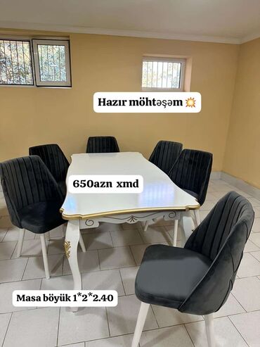 həyət stol stulları: Masa 2x1 ac 240x1
6 stulla
Hazır var 
Çatdırılma pulsuz 
Xedice xanım