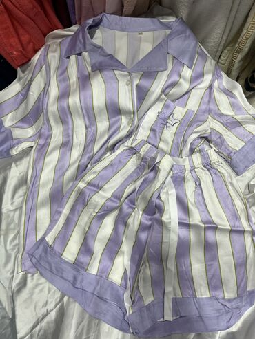 Пижамы: Пижама с шортами Пижама на пуговицах Легкие пижамы на лето Летние — 8