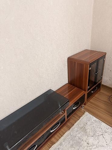 silver kitchen: Гарнитур для зала, Б/у, Тумба под ТВ, Металл, Самовывоз, цвет - Коричневый — 6
