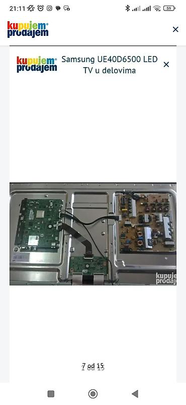 Televizori: Samsung TV delovi – modeli UE40C6800, UE40D6500, LE40B530, LE40A616 — 12