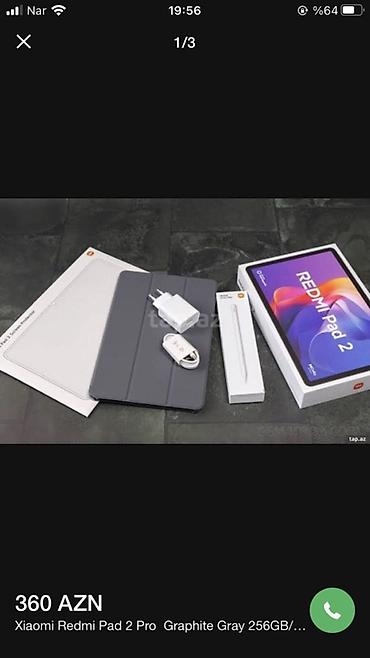 iran peçi şam: Xiaomi Redmi Pad 2 planşet – Graphite Gray, 256 GB yaddaş — 1