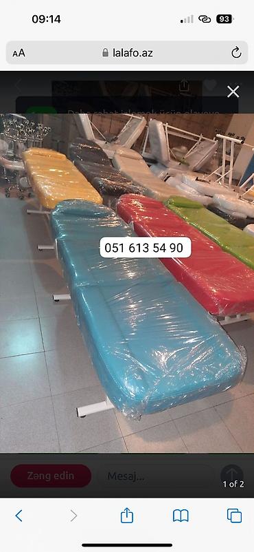 yataq dosəyi: Yeni, Kosmetoloji kuşetka, Qatlanan, rəng - Ağ — 1