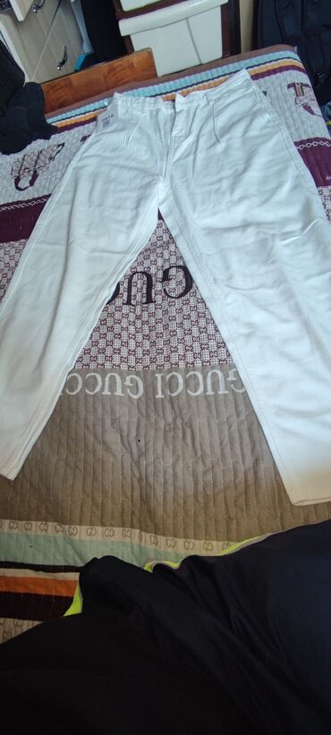 пошив мужской одежды: Брюки XL (EU 42), цвет - Белый