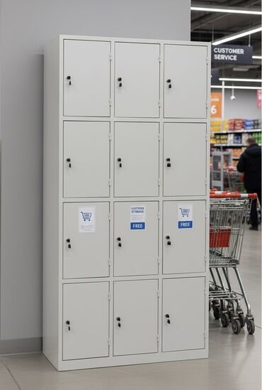 Шкафы для раздевалки: Шкаф для раздевалки, Новый, Другой материал — 1