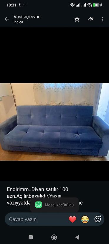 Endirimm. Divan satılır 100 azn.Açılır,bazalıdır.Yaxşı lalafo.az -da Endirimm. Divan satılır 100 azn.Açılır,bazalıdır.Yaxşı