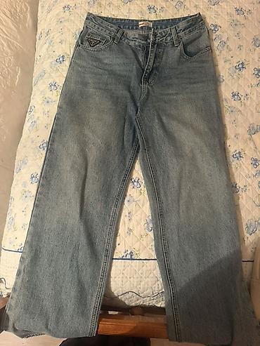 qara kişi cinsləri: Unisex cins şalvarlar dəsti 1) Boz işçi-stil cins: - Düz kəsim — 2
