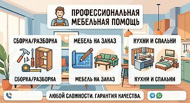 Сборка мебели: 🔹 Профессиональная сборка и разборка мебели любой сложности. 🔹 — 2