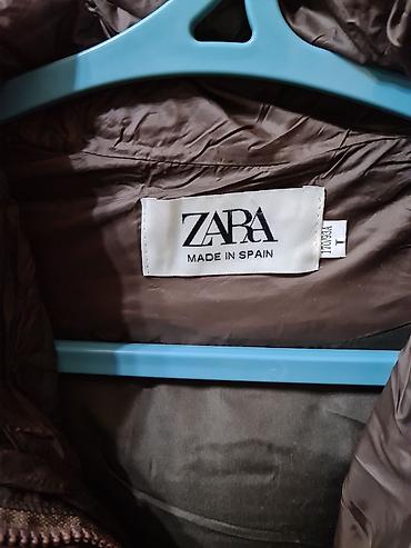 zara l: Зимний пховик под ZARA шоколадного цвета. Размер L подойдет до 52 — 3