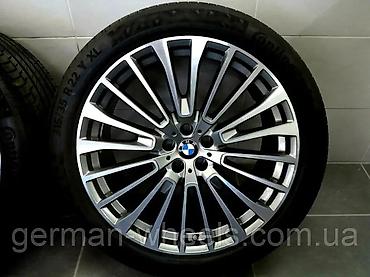 bmw 760: Колеса в сборе R 22, Всесезонная, Б/у, Комплект, Внедорожные (АТ/МТ), Литые, отверстий - 5 — 1