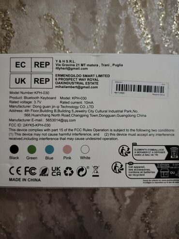 Klaviaturalar: Satılır: Təzə CONNECT FIT Simsiz (Wireless) Klaviatura ​Vəziyyəti — 8