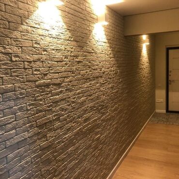 Потолочный гипсокартон: Декоративные панели, имитирующие кирпичную кладку, станут отличным — 5