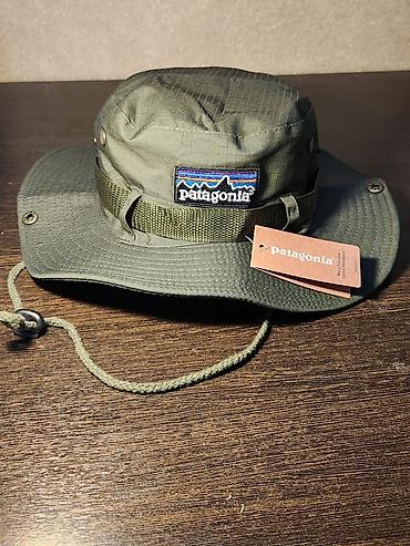 панамка: Панама Patagonia (цвет: оливковый/хаки) - Классическая трекинговая — 2