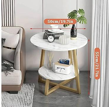 lazy bag ikea: Moderan okrugli stočić za kafu sa zlatnim detaljima Elegantan stočić — 2