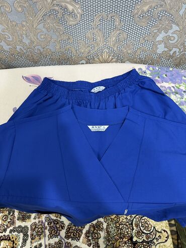 мужские банные халаты: Костюм 7XL (EU 54), цвет - Голубой
