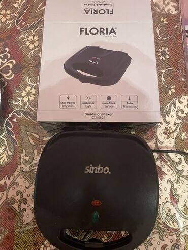 Кухонные плиты и варочные поверхности: Гриль Sinbo, цвет - Черный, Новый, Самовывоз, Доставка в районы