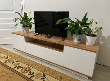 Тумбы и подставки для телевизора: Тумба и подставка для телевизора, Новый, Напольная, ЛДСП, цвет - Белый — 5