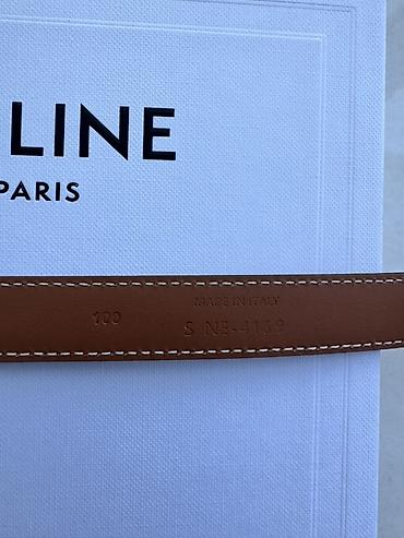 Kəmərlər: CELINE Paris dəri kəmər,новый,100 см,оригинал,коробка и чехол,цена — 2