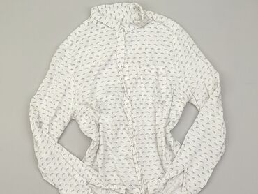 białe bluzki koronkowe z długim rękawem: Koszula Damska, M, stan - Bardzo dobry