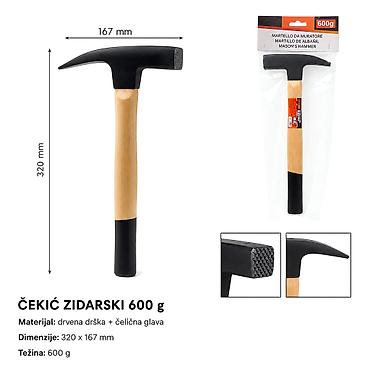 KMT Čekić za zidanje sa drvenom drškom 2382152 Zidarski čekić sa na lalafo.rs KMT Čekić za zidanje sa drvenom drškom 2382152 Zidarski čekić sa