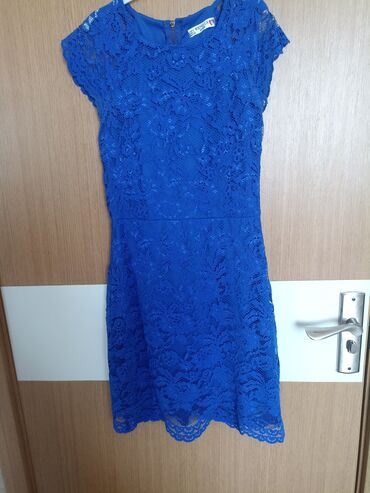 mavi qadın kostyumları: Вечернее платье, Миди, L (EU 40)