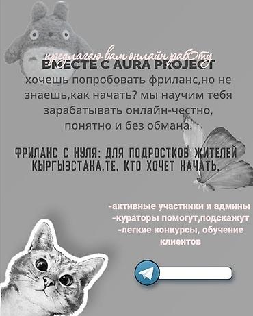 чункурчак онлайн: Онлайн‑проект “AURA PROJECT” — обучение фрилансу с нуля для подростков — 2