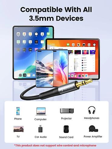 Elektronika: 🔌 Orico-AXW-50-BK-BP (5 metr) audio kabeli smartfonlar, kompüterlər — 3