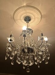 gece isigi: Çılçıraq, 8 lampa, Xrustal