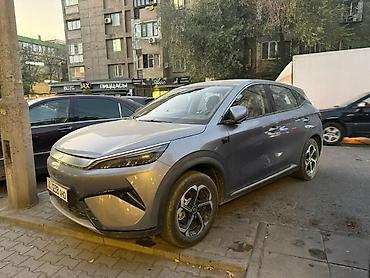 53: Электромобиль кроссовер (серый), современный городской SUV. Основные — 2