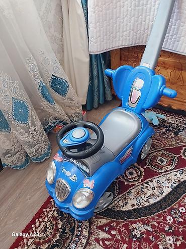 толокар с ручкой: Детская машинка-каталка с родительской ручкой - Тип: каталка без — 1