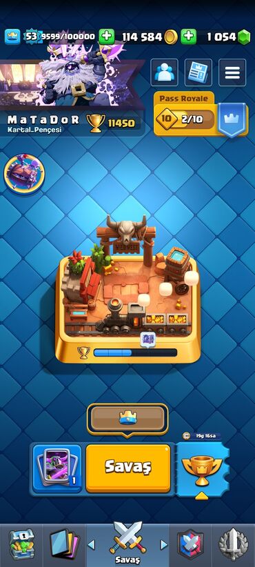 Digər kolleksiyalar: Clash Royale hesabı - Kral səviyyəsi: 53 - Kupa Yolu: 11 450 kubok — 2