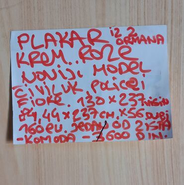 Ormari: Dva Plakara 237cm visina 130cm sirona po 160eu.prevoz vas ili uz — 6