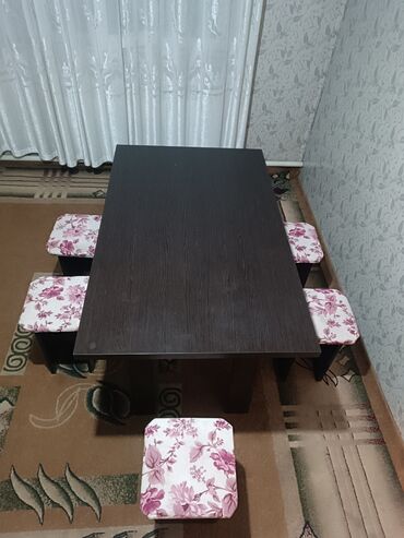 скамейка для бани: Ашкана үчүн үстөл, Тик бурчтуу, Бүктөлбөгөн
