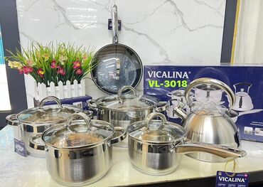 сколько стоит стеклянная банка 3 литра: Набор кухонной посуды VICALINA VL-3018 Состав набора: - 4 кастрюли из