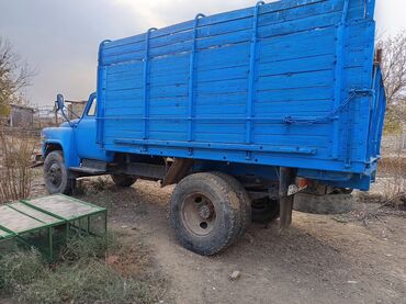 Yük maşınları: Yük maşını – GAZ (klassik kabinli), mavi rəngdə taxta bortlu kuzov — 6