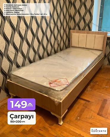 Çarpayı – 90×200 sm - Mexanizm: Açılmayan, bazasız - Sıyırma lalafo.az -da Çarpayı – 90×200 sm - Mexanizm: Açılmayan, bazasız - Sıyırma