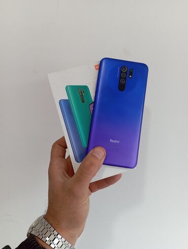 Xiaomi: Xiaomi Redmi 9, 64 GB, rəng - Narıncı, 
 Düyməli, Barmaq izi, İki sim kartlı