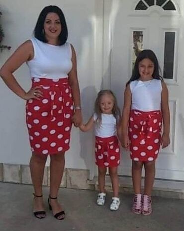 Haljine: Haljine za mame i devojcice - rade se u velicinama od 1 do 12, i za — 14