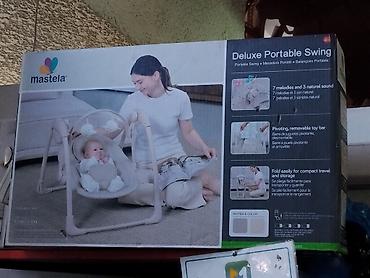 мастела 3 в 1: Детские качели Mastela Deluxe Portable Swing - Портативные качели для — 1