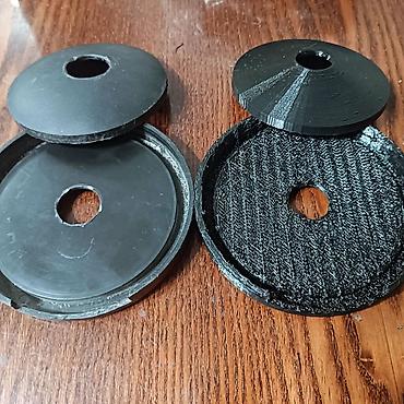 petg: Печать накладок для спорт инвентаря.(заглушки) Пластик: PETG⚫ — 3