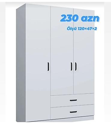 dsp taxta: Yeni, 3 qapılı, Siyirməli, Ağ, Açılan, Düz dolab — 1