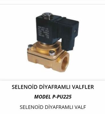 Duş üçün kranlar: Selenoid Diyaframlı Valf – Model P-PU225 - Tip: Selenoid diyaframlı