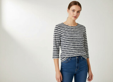 bluzki w paski reserved: Women's blouse, size M (EU 38)