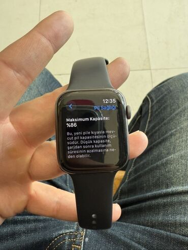büküklü qadın papaqları: Smart saat, Apple, Sensor ekran, rəng - Qara