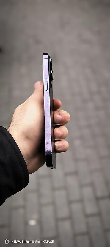 balaca iphone: IPhone 14 Pro Max, 256 GB, Deep Purple, Sənədlərlə, Zəmanət, Face ID — 5