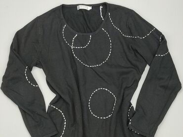 czarne eleganckie bluzki plus size: Blouse, M (EU 38), condition - Good